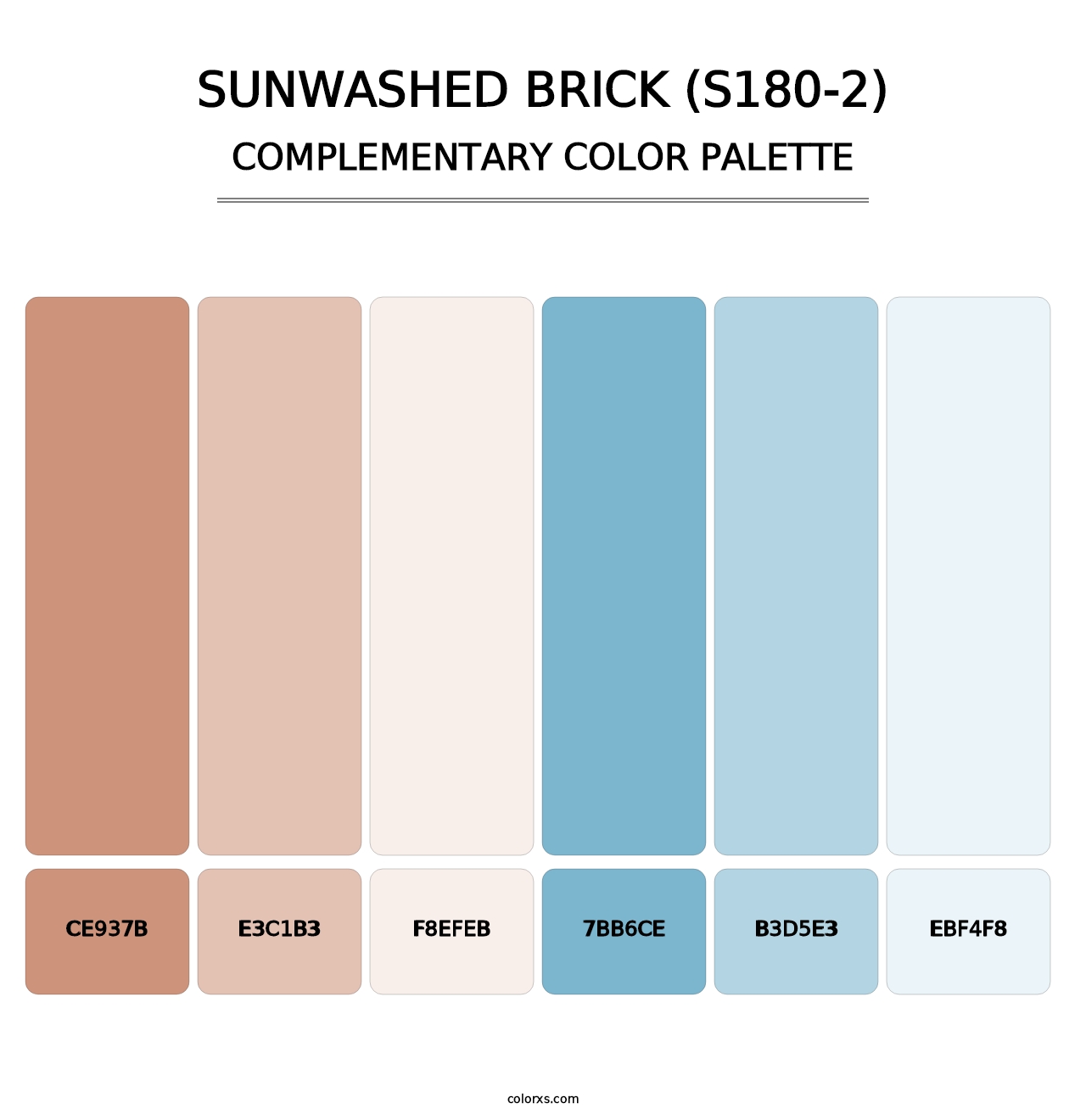 Sunwashed Brick (S180-2) - Complementary Color Palette