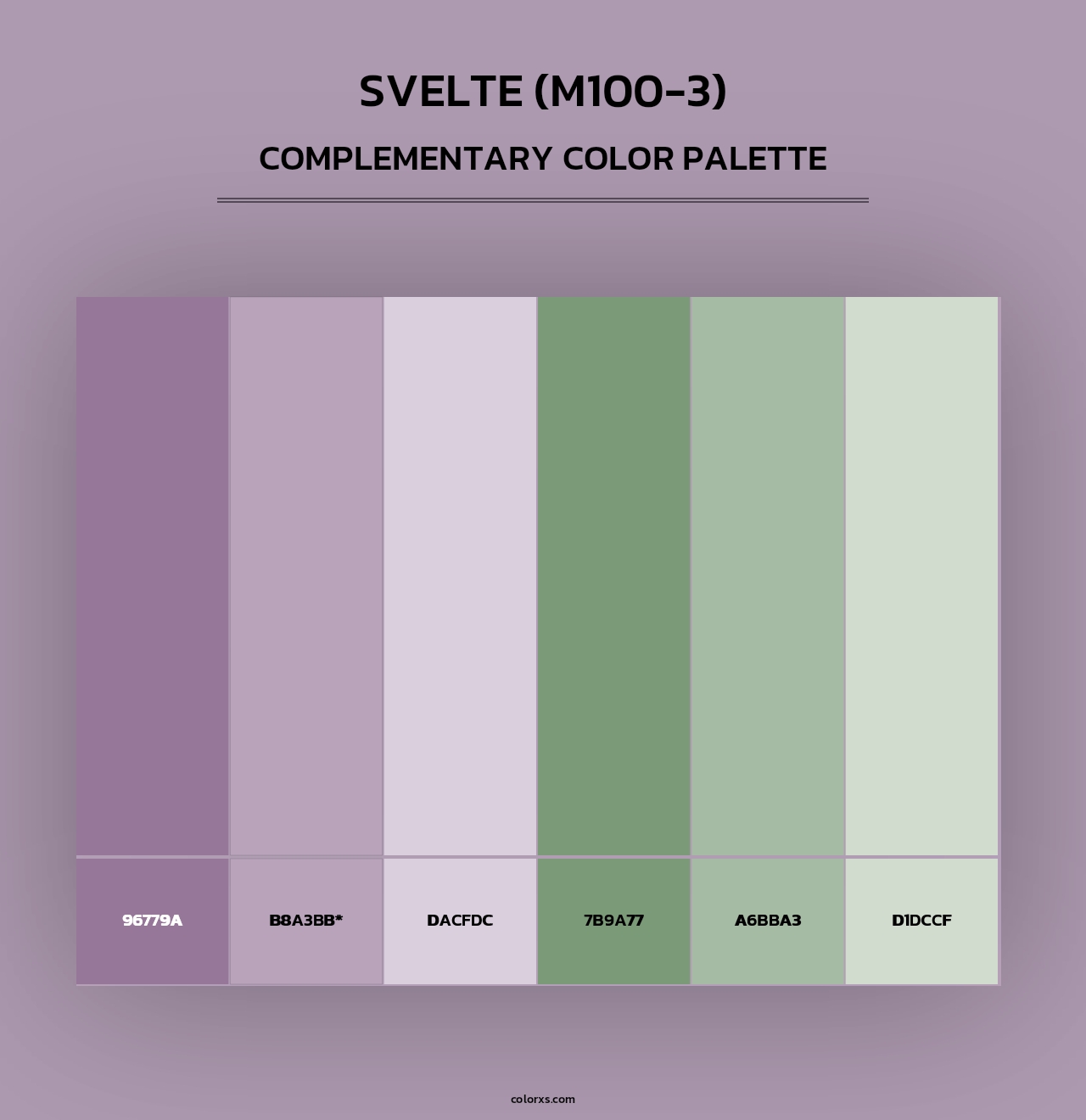 Svelte (M100-3) - Complementary Color Palette
