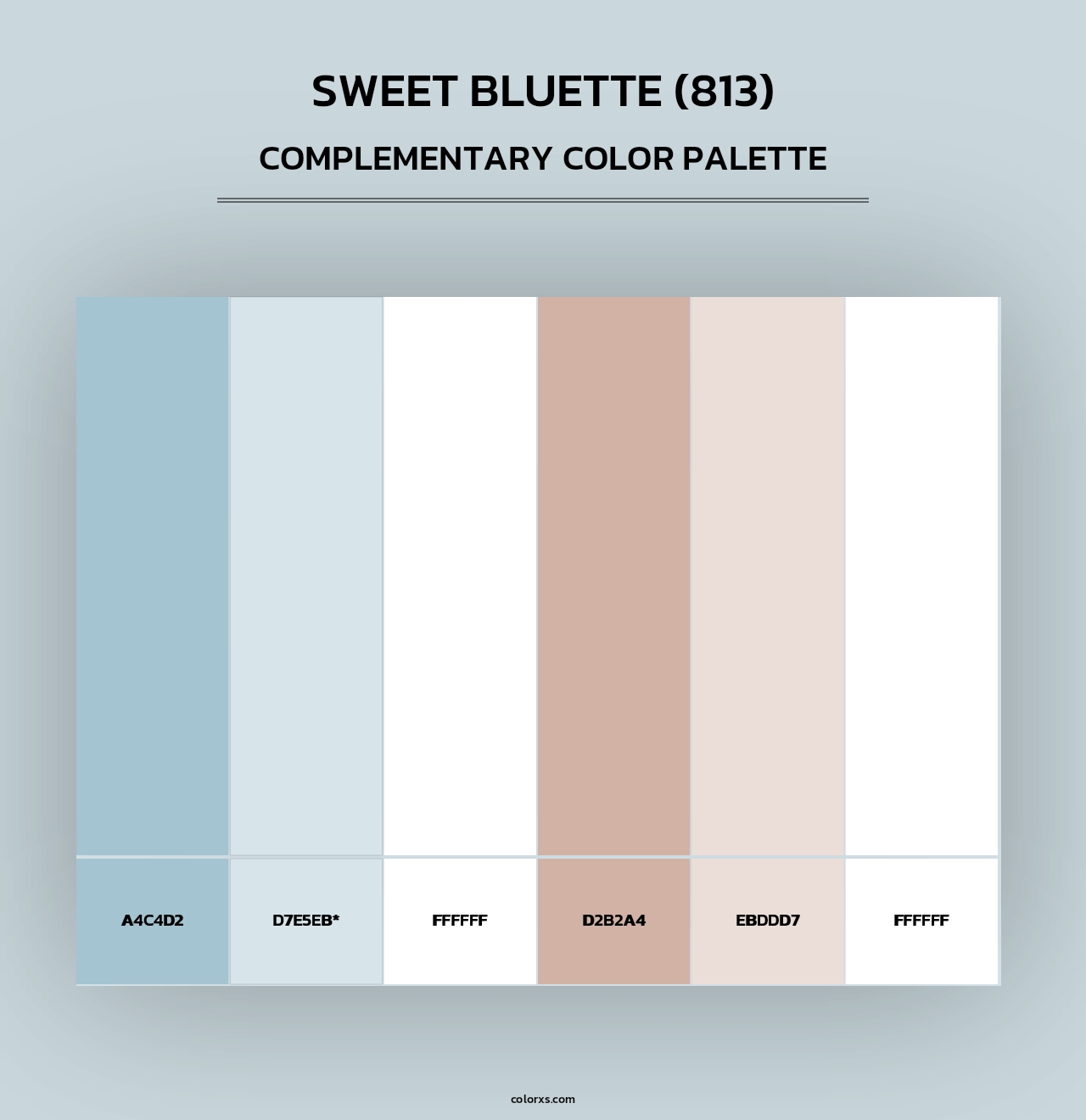 Sweet Bluette (813) - Complementary Color Palette