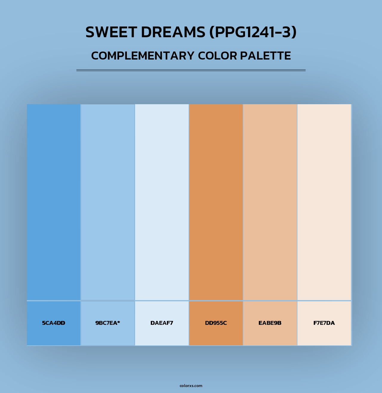 Sweet Dreams (PPG1241-3) - Complementary Color Palette