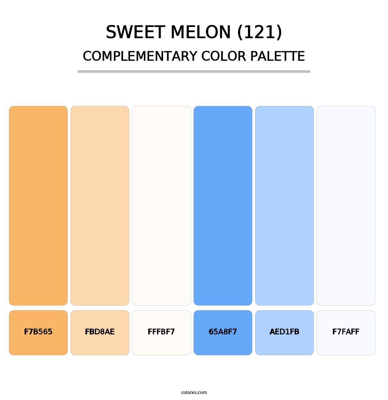 Sweet Melon (121) - Complementary Color Palette