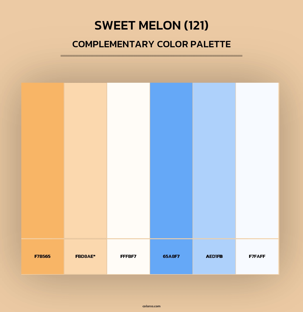 Sweet Melon (121) - Complementary Color Palette
