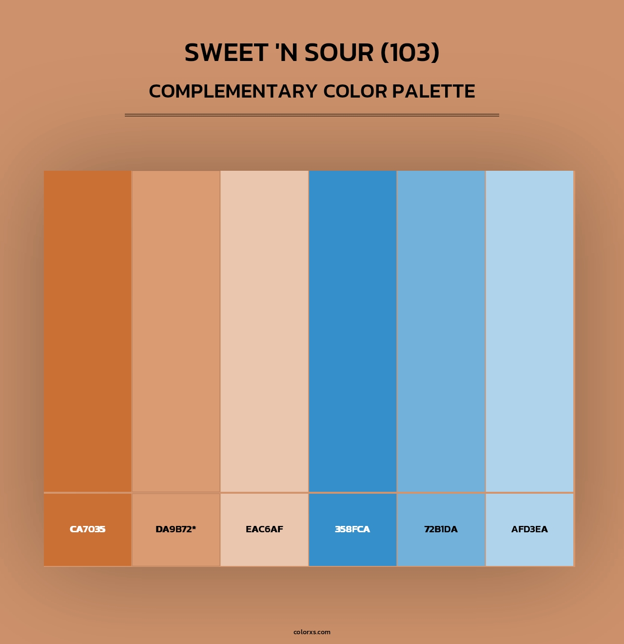 Sweet 'n Sour (103) - Complementary Color Palette