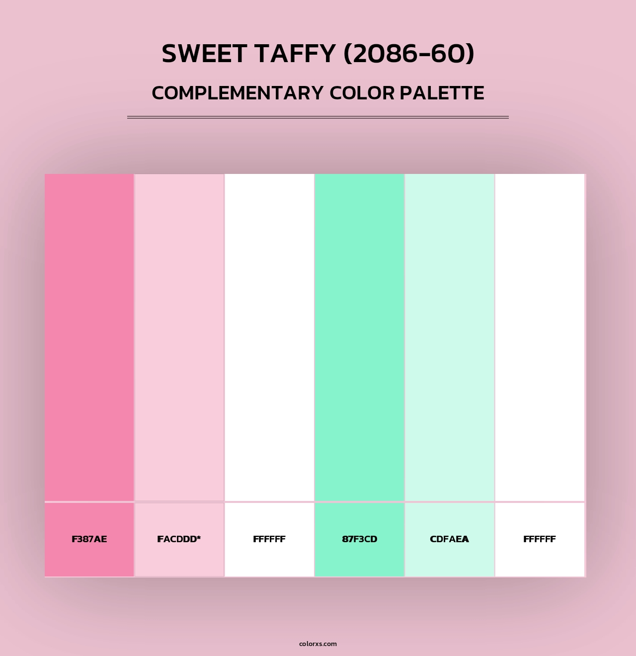 Sweet Taffy (2086-60) - Complementary Color Palette
