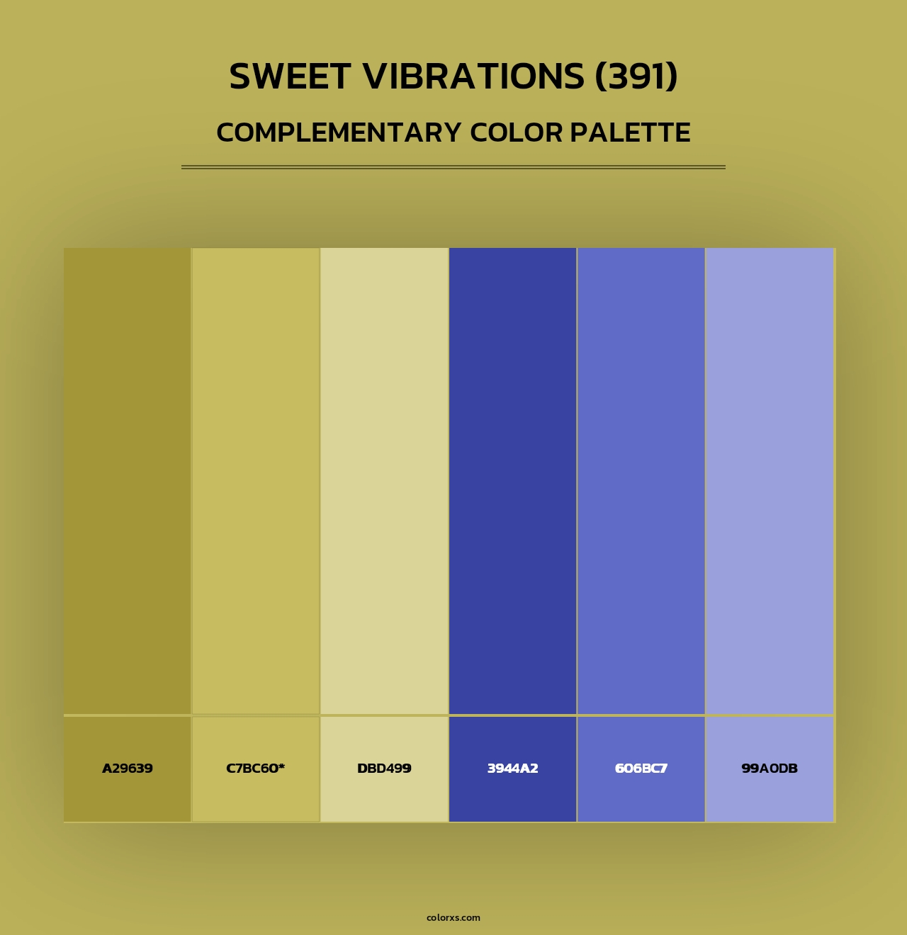 Sweet Vibrations (391) - Complementary Color Palette