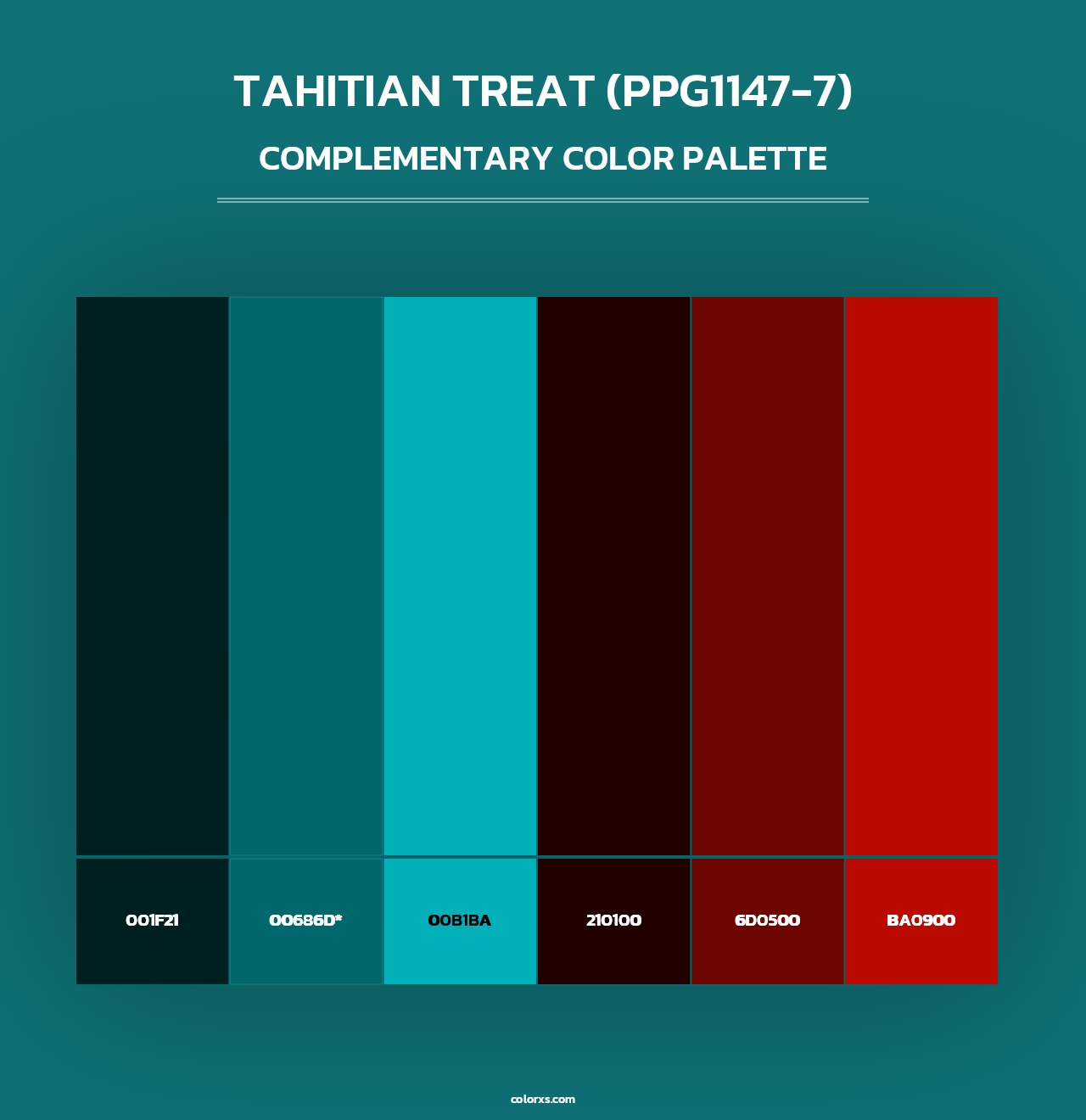 Tahitian Treat (PPG1147-7) - Complementary Color Palette