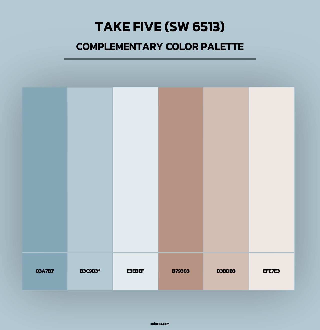 Take Five (SW 6513) - Complementary Color Palette
