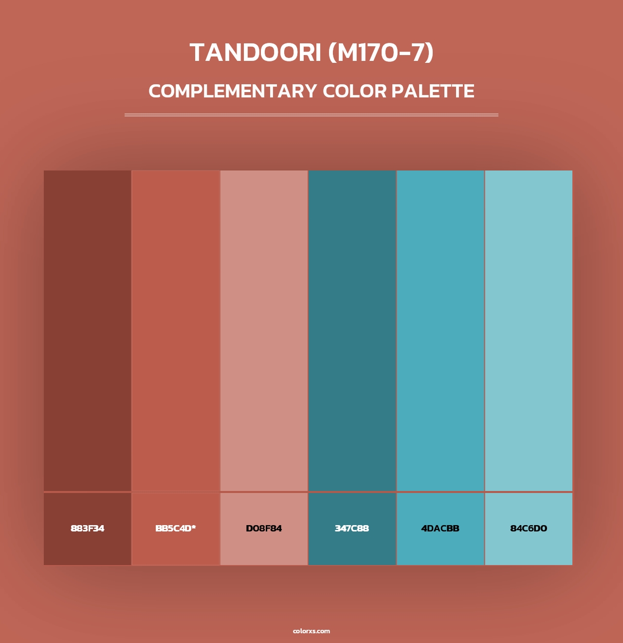 Tandoori (M170-7) - Complementary Color Palette