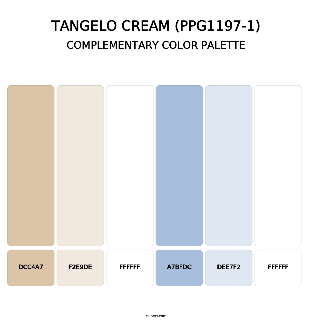 Tangelo Cream (PPG1197-1) - Complementary Color Palette
