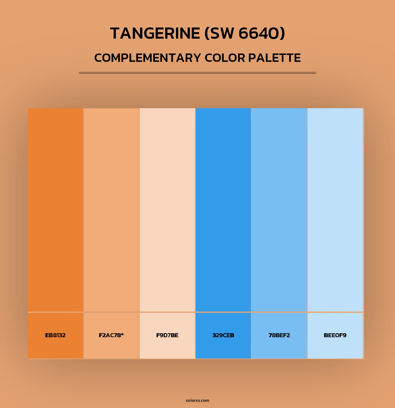 Tangerine (SW 6640) - Complementary Color Palette