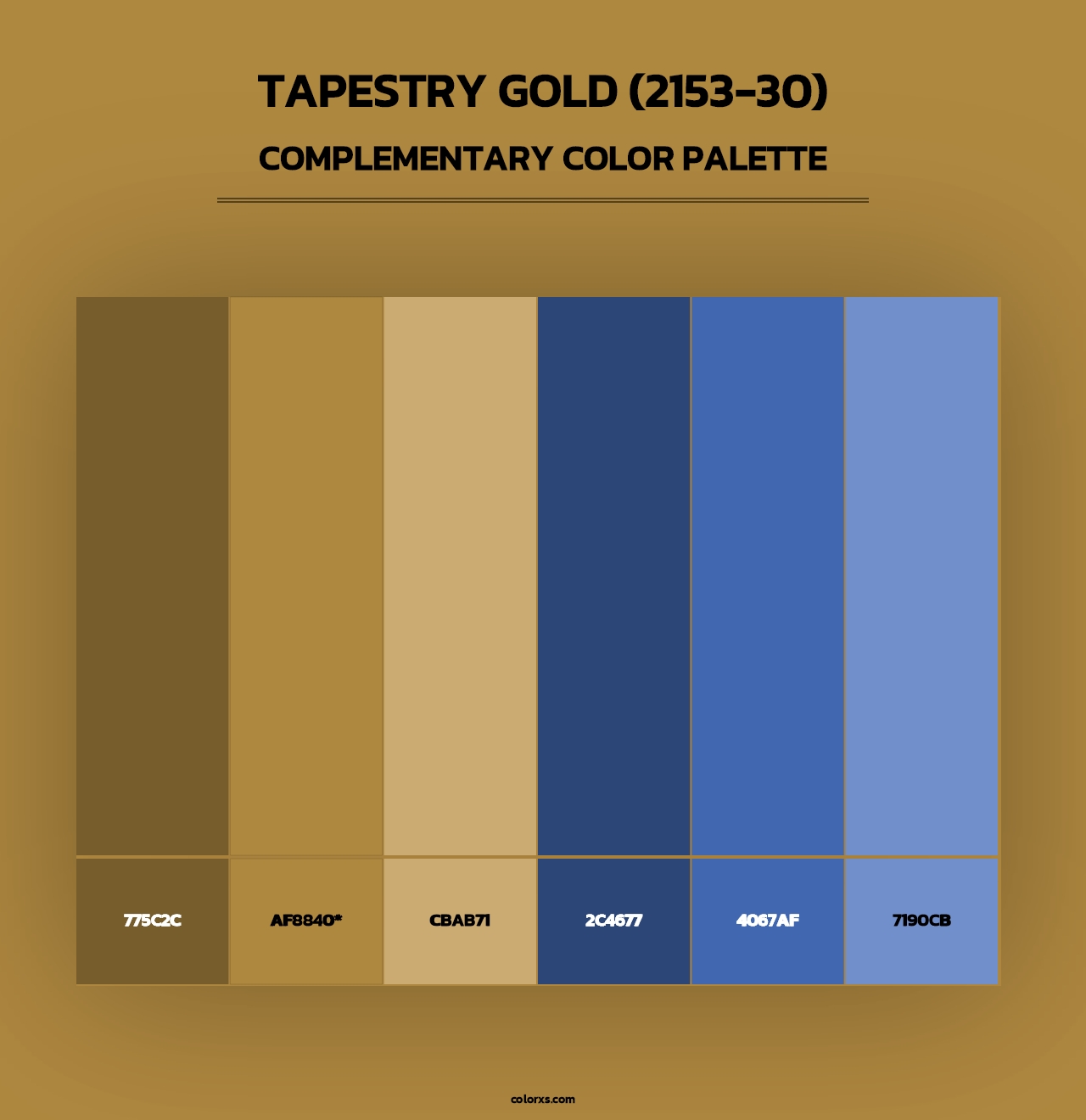 Tapestry Gold (2153-30) - Complementary Color Palette