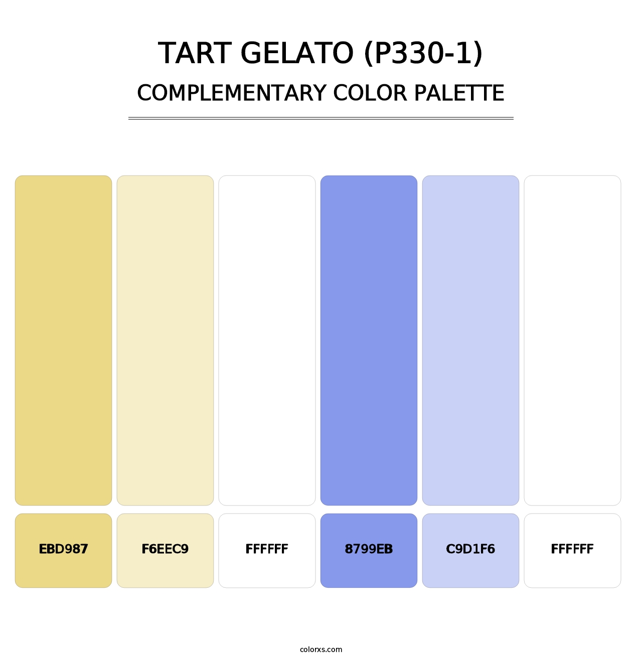Tart Gelato (P330-1) - Complementary Color Palette