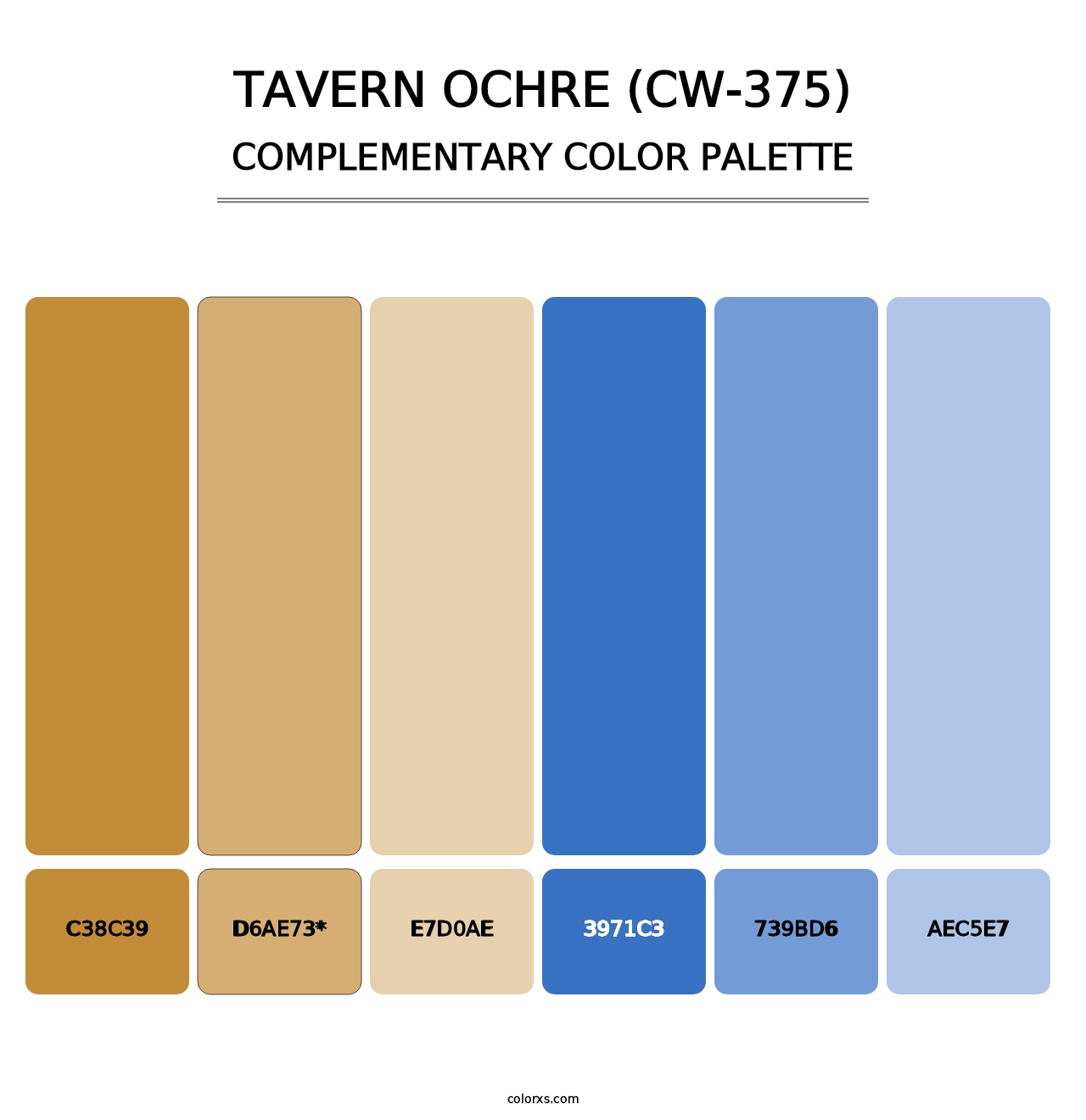 Tavern Ochre (CW-375) - Complementary Color Palette