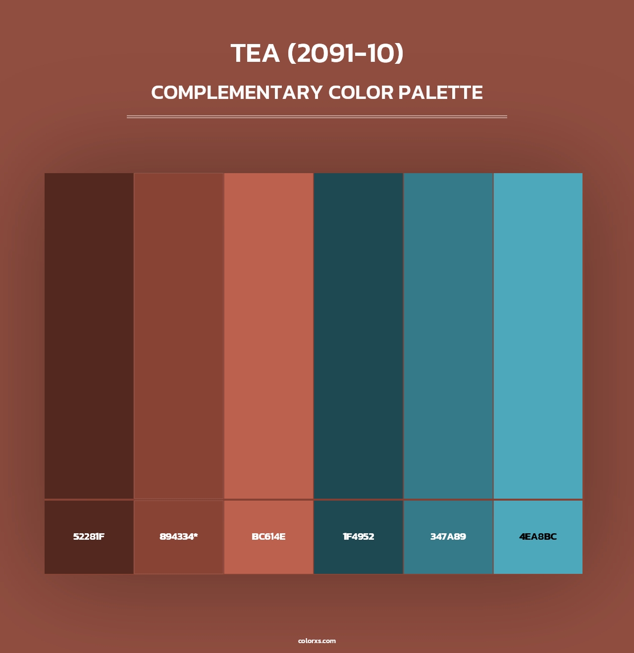 Tea (2091-10) - Complementary Color Palette