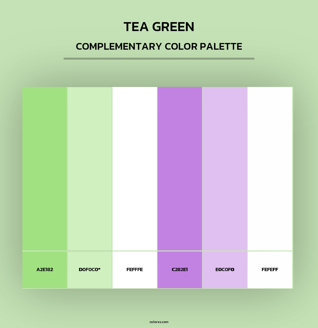 Tea Green - Complementary Color Palette
