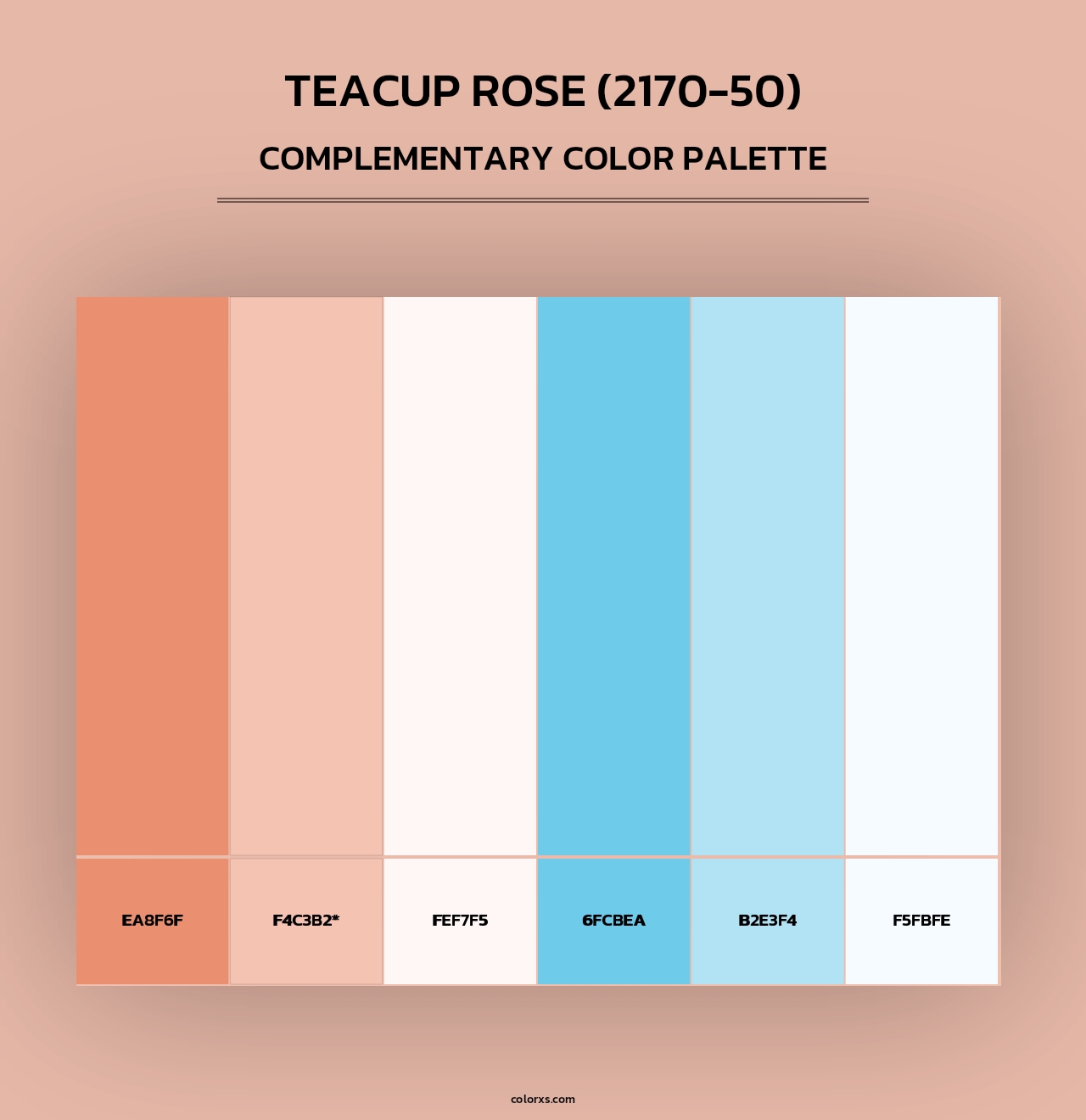 Teacup Rose (2170-50) - Complementary Color Palette