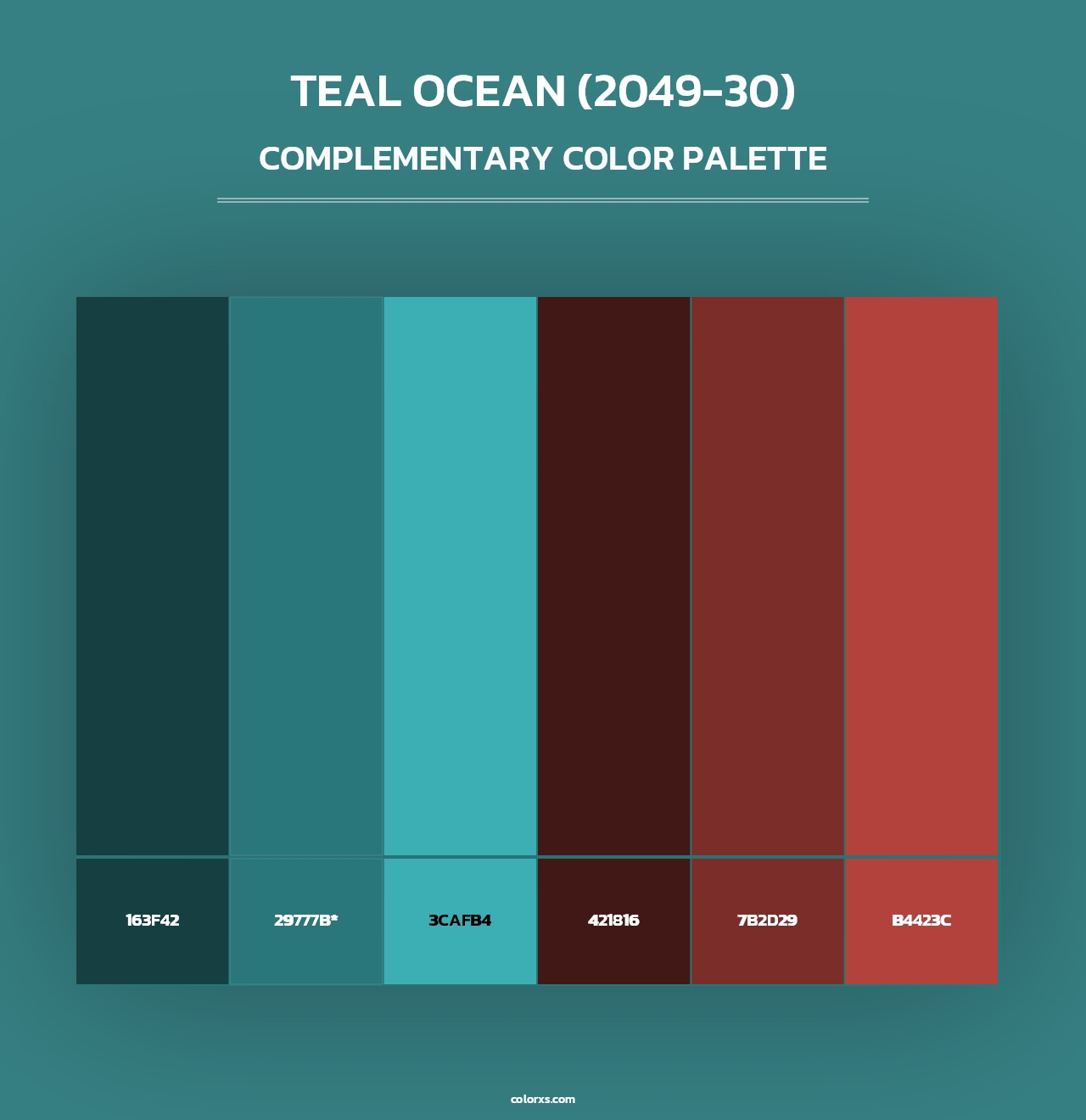 Teal Ocean (2049-30) - Complementary Color Palette