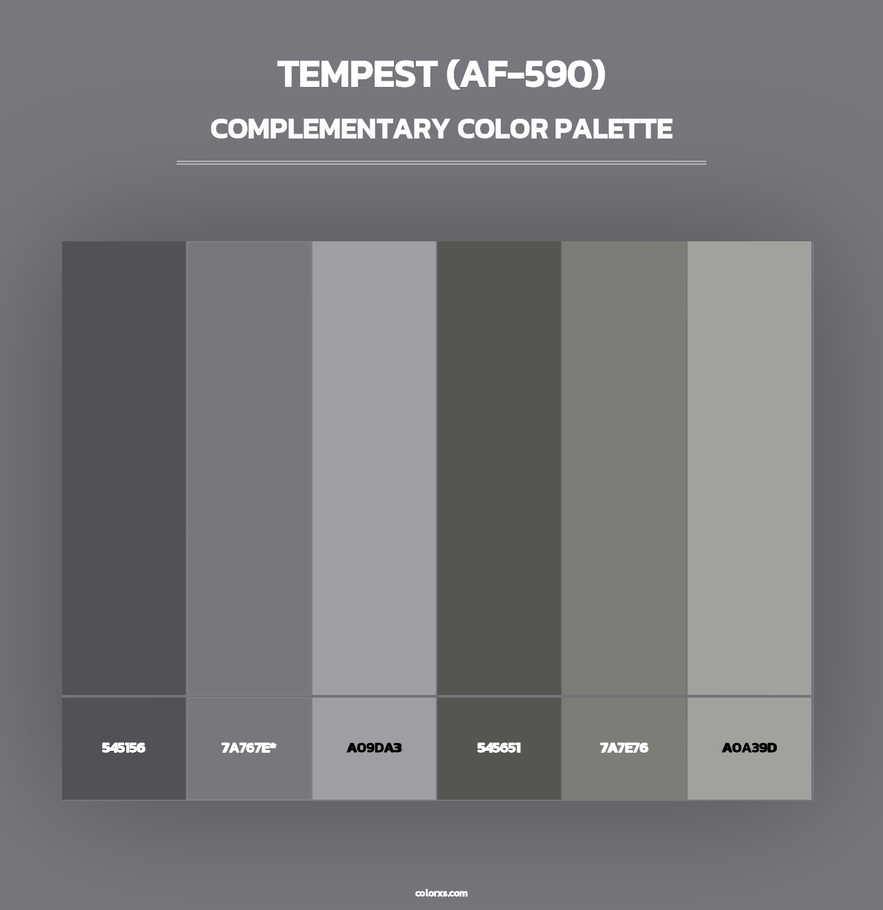 Tempest (AF-590) - Complementary Color Palette