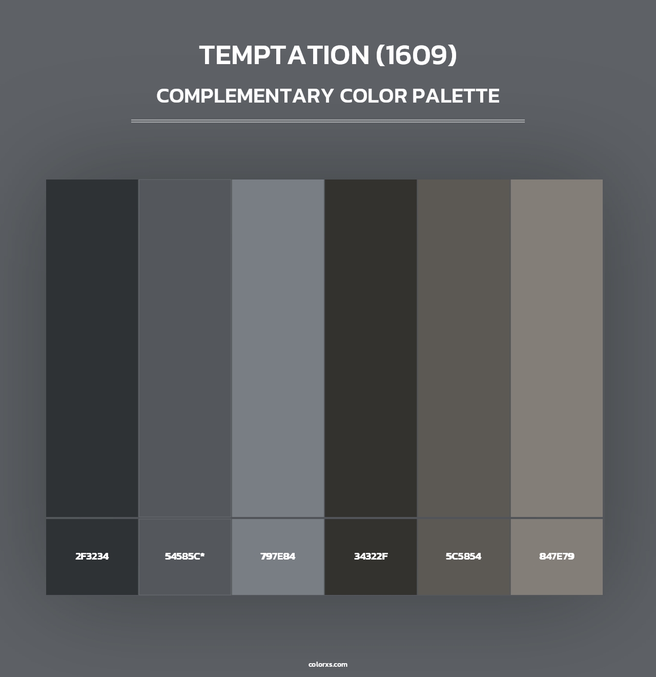Temptation (1609) - Complementary Color Palette