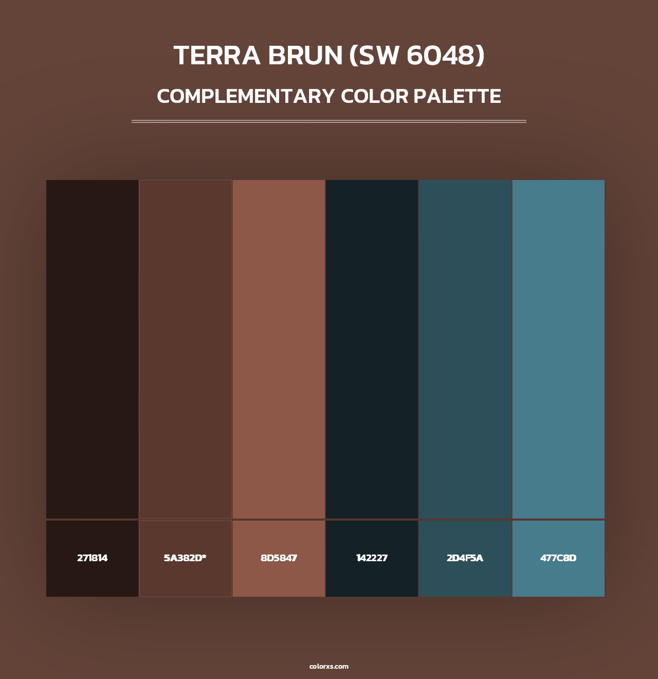 Terra Brun (SW 6048) - Complementary Color Palette