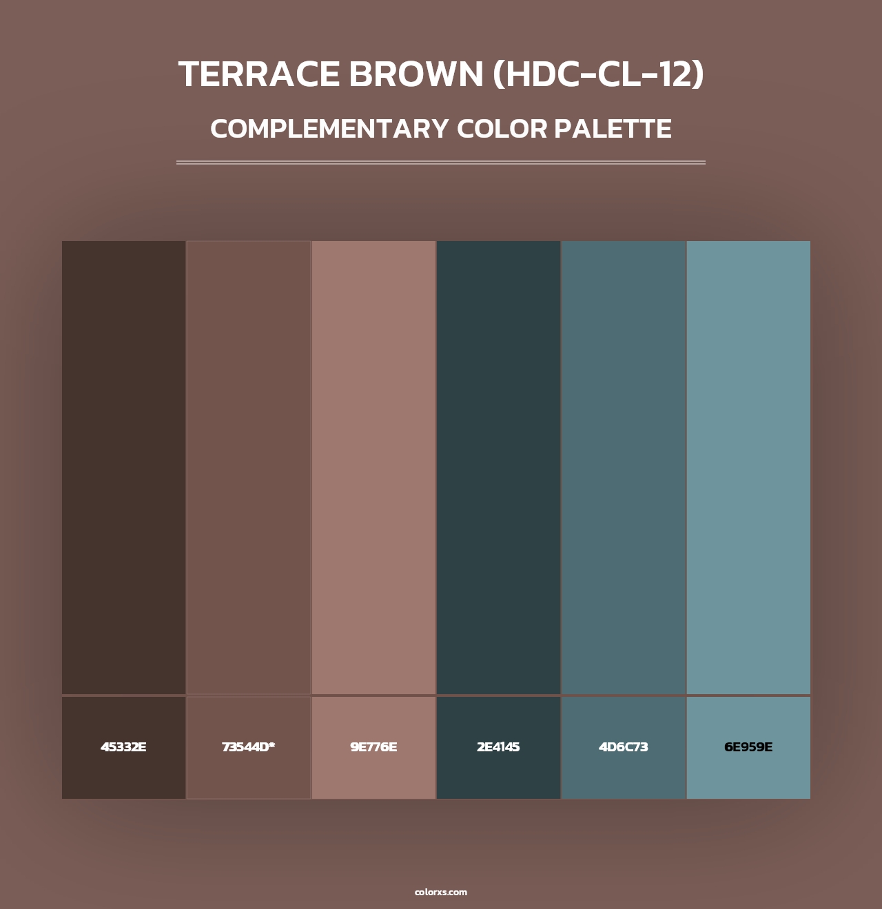 Terrace Brown (HDC-CL-12) - Complementary Color Palette