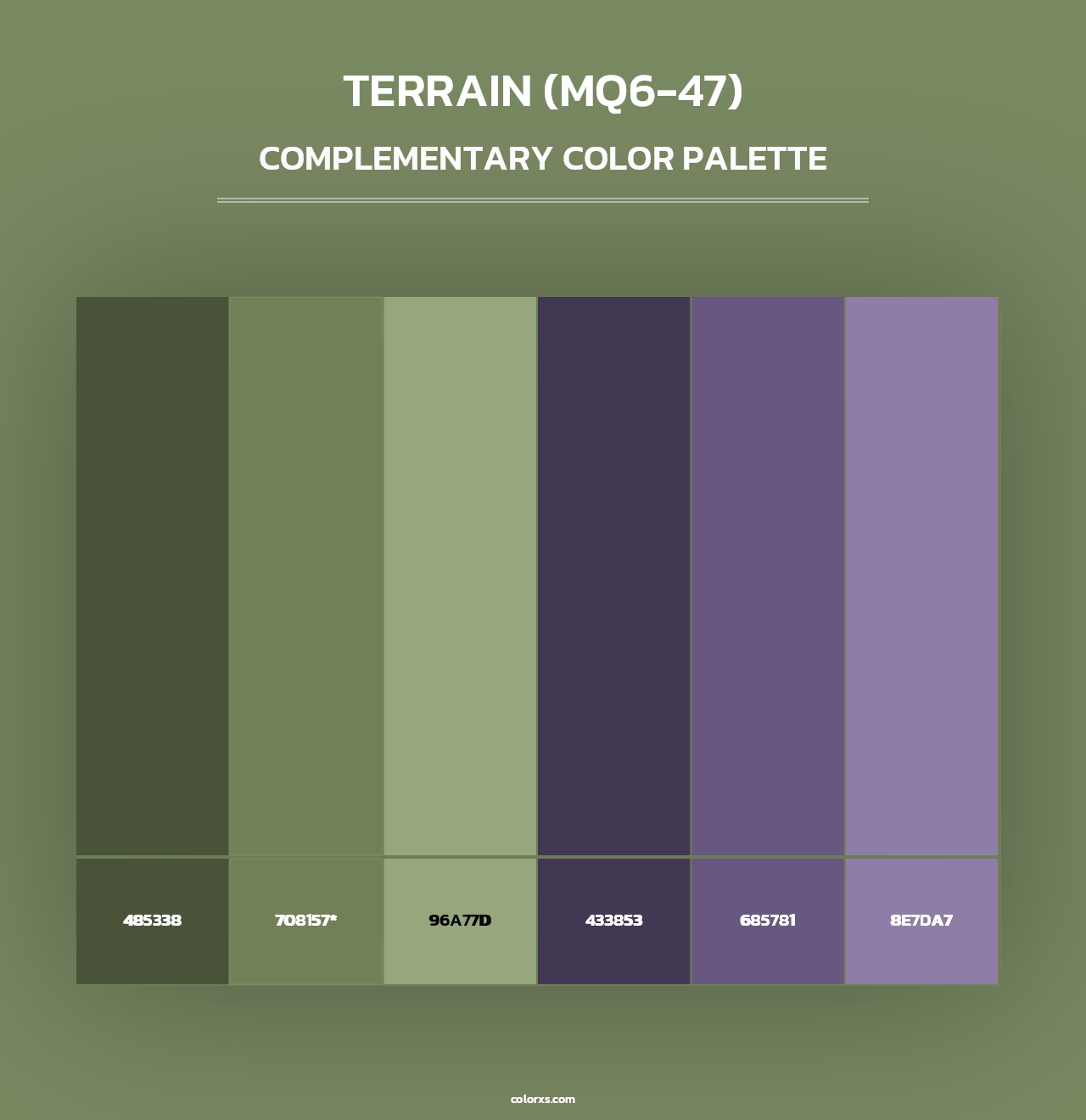 Terrain (MQ6-47) - Complementary Color Palette