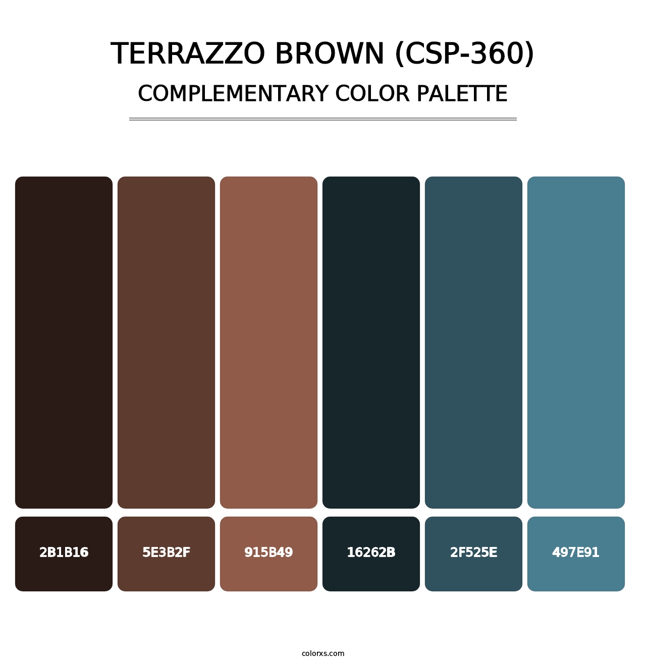 Terrazzo Brown (CSP-360) - Complementary Color Palette