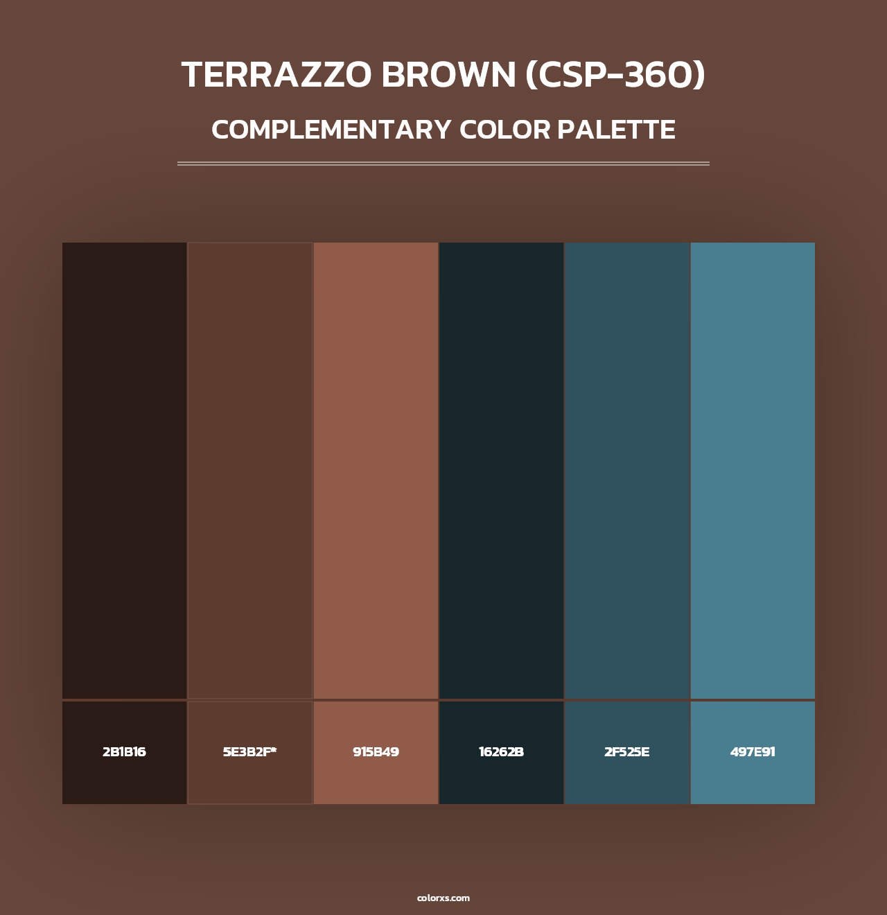 Terrazzo Brown (CSP-360) - Complementary Color Palette