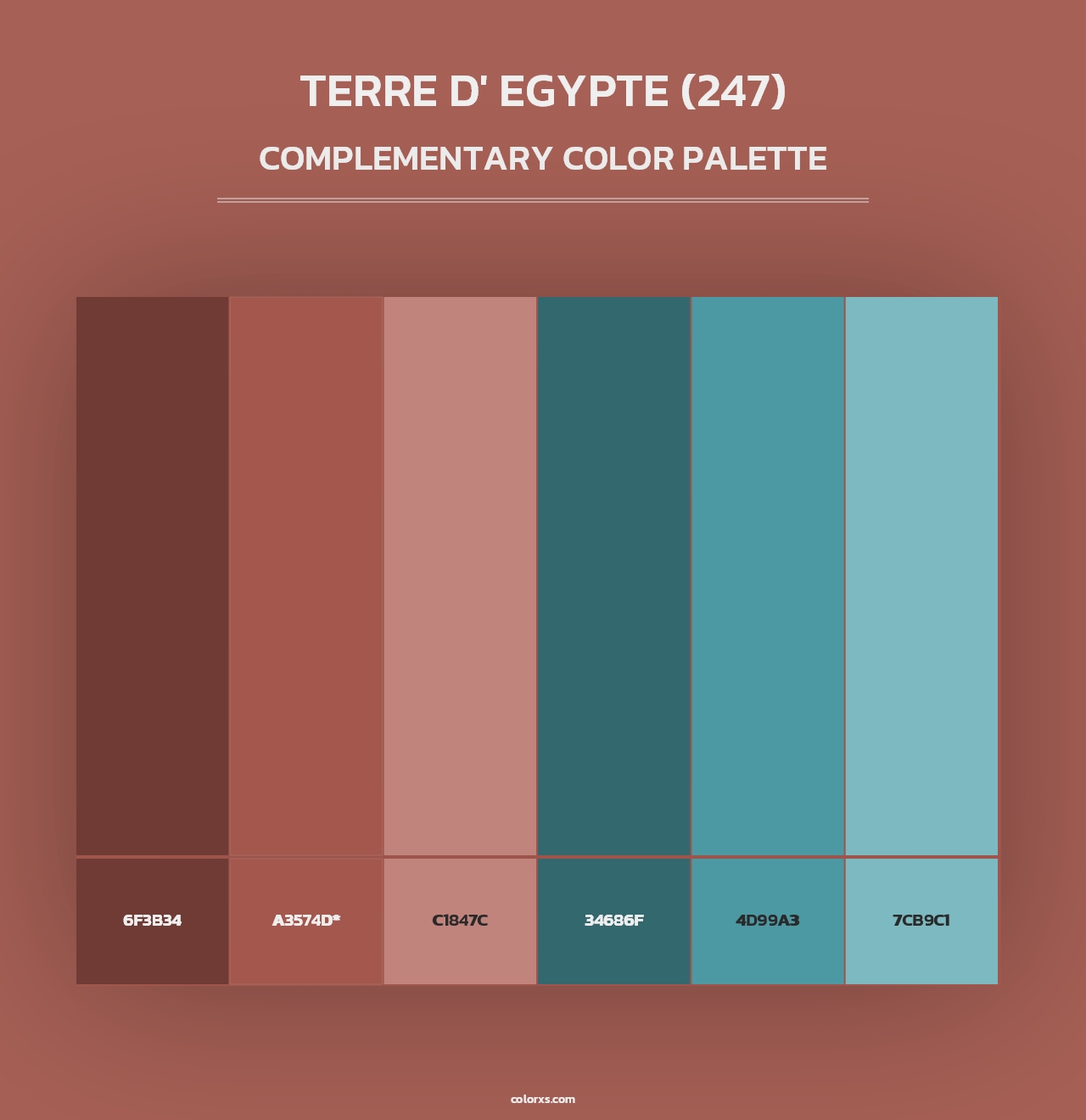 Terre d' Egypte (247) - Complementary Color Palette