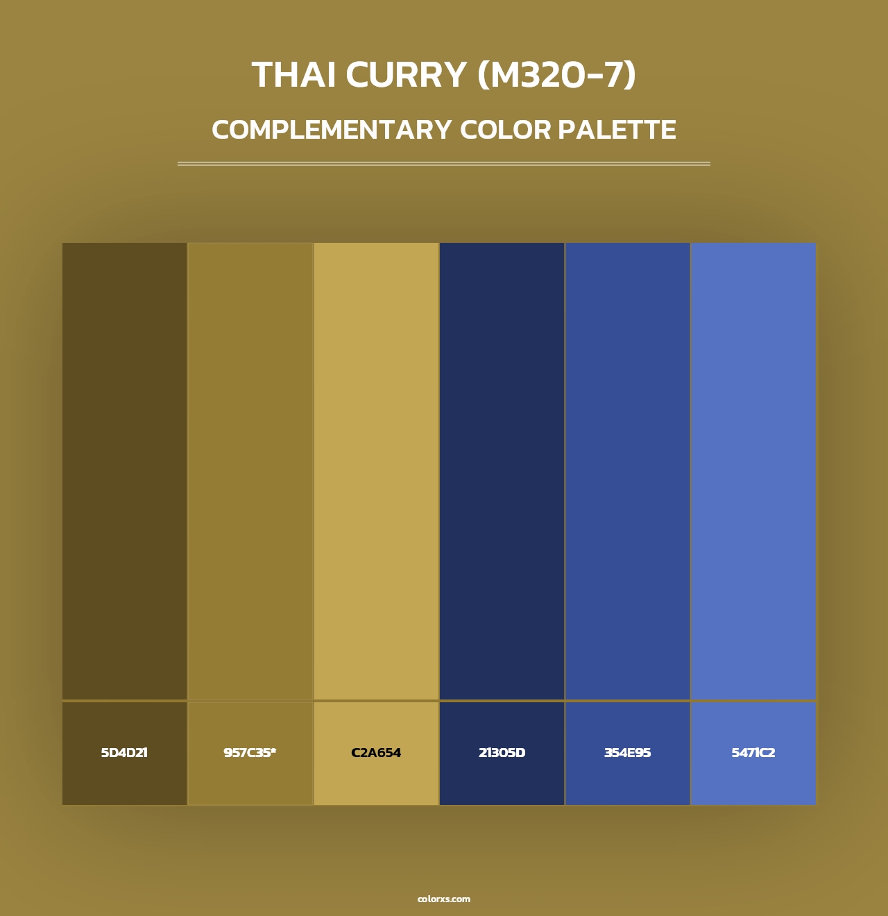 Thai Curry (M320-7) - Complementary Color Palette