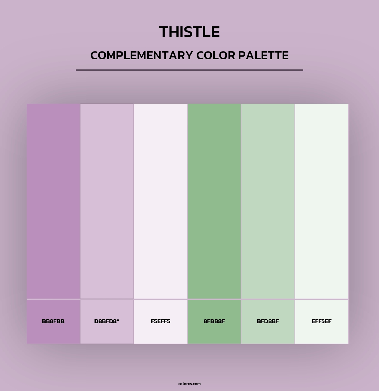 Thistle - Complementary Color Palette