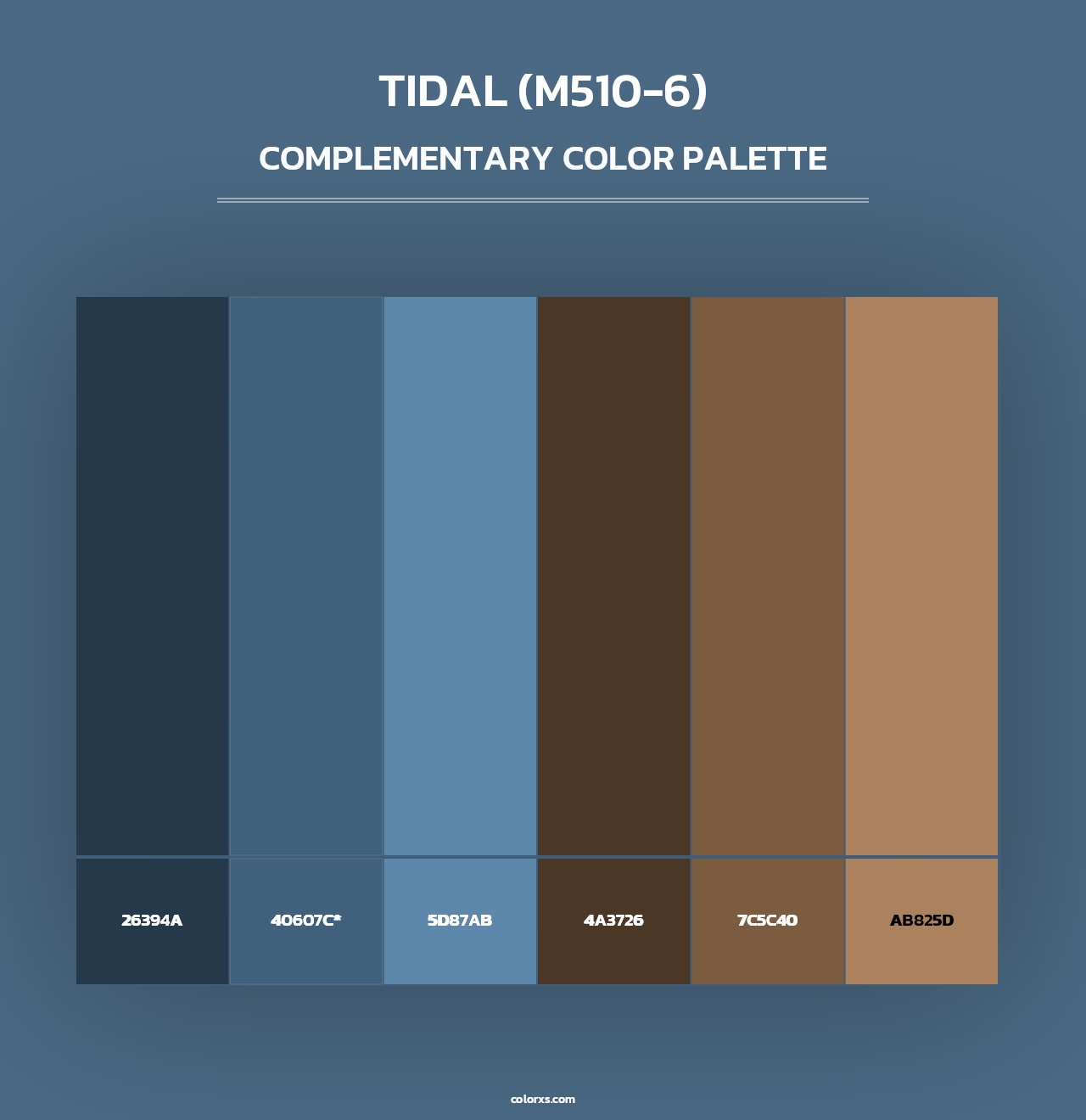 Tidal (M510-6) - Complementary Color Palette