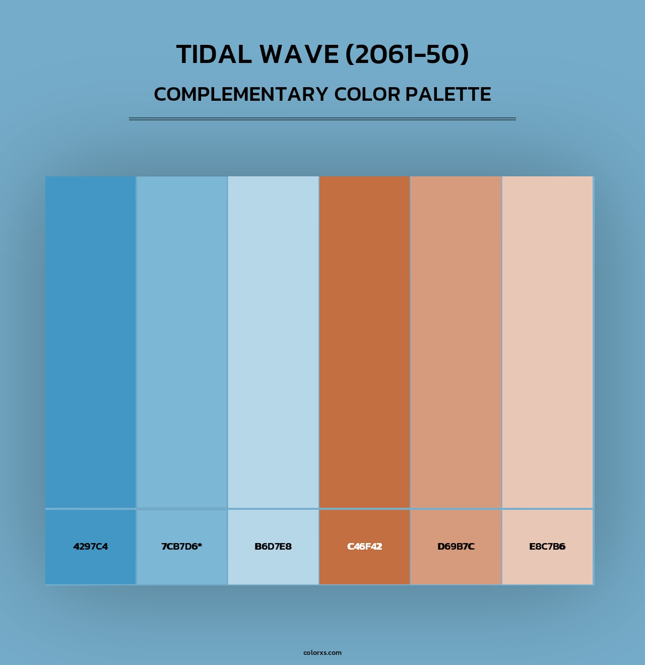 Tidal Wave (2061-50) - Complementary Color Palette