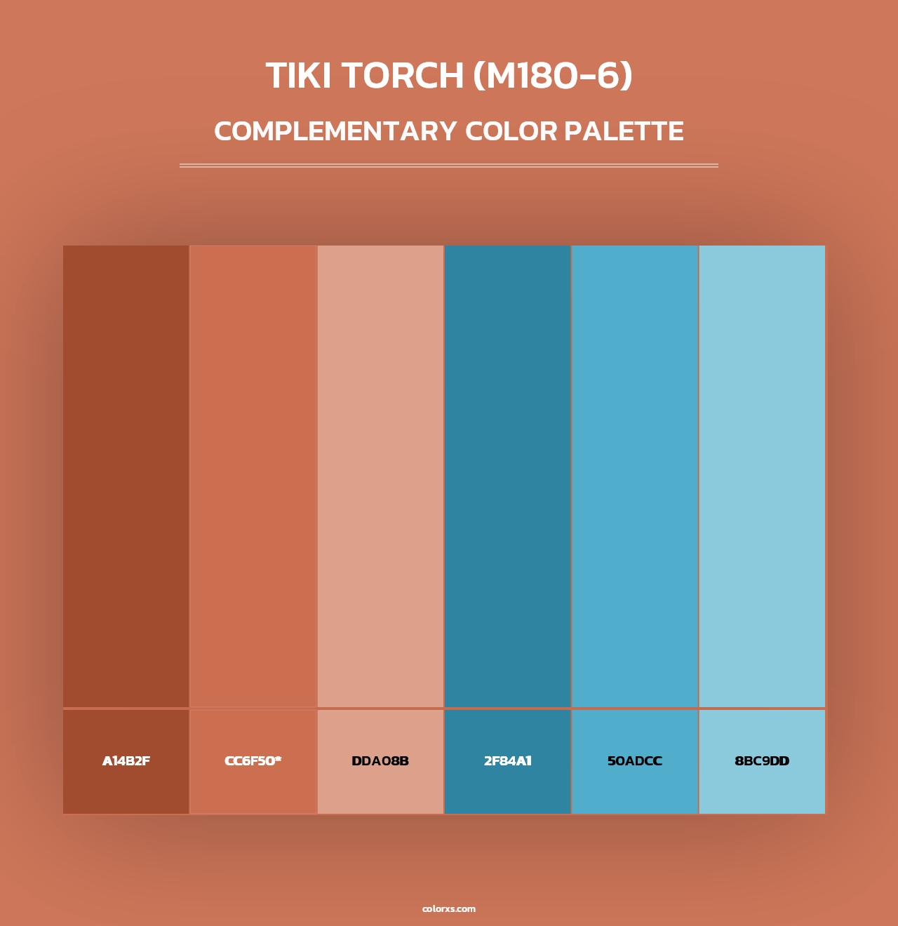 Tiki Torch (M180-6) - Complementary Color Palette