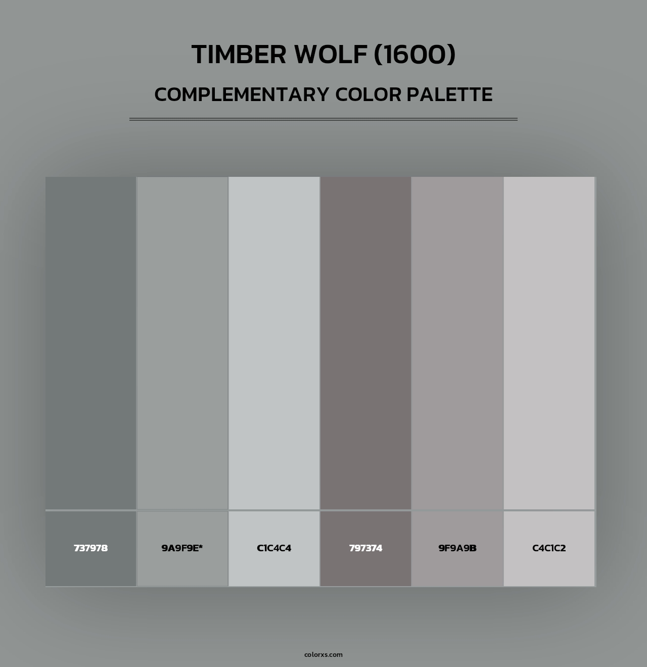 Timber Wolf (1600) - Complementary Color Palette