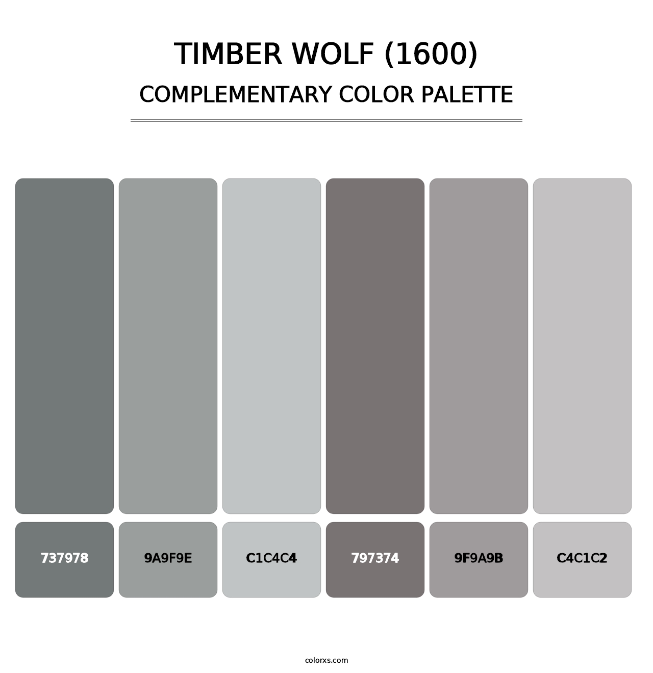 Timber Wolf (1600) - Complementary Color Palette