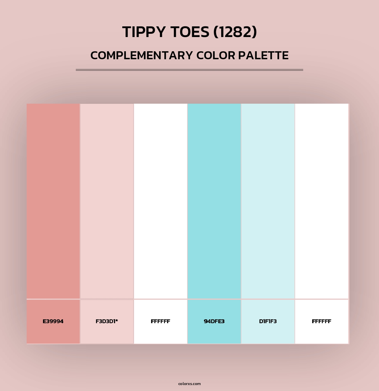 Tippy Toes (1282) - Complementary Color Palette