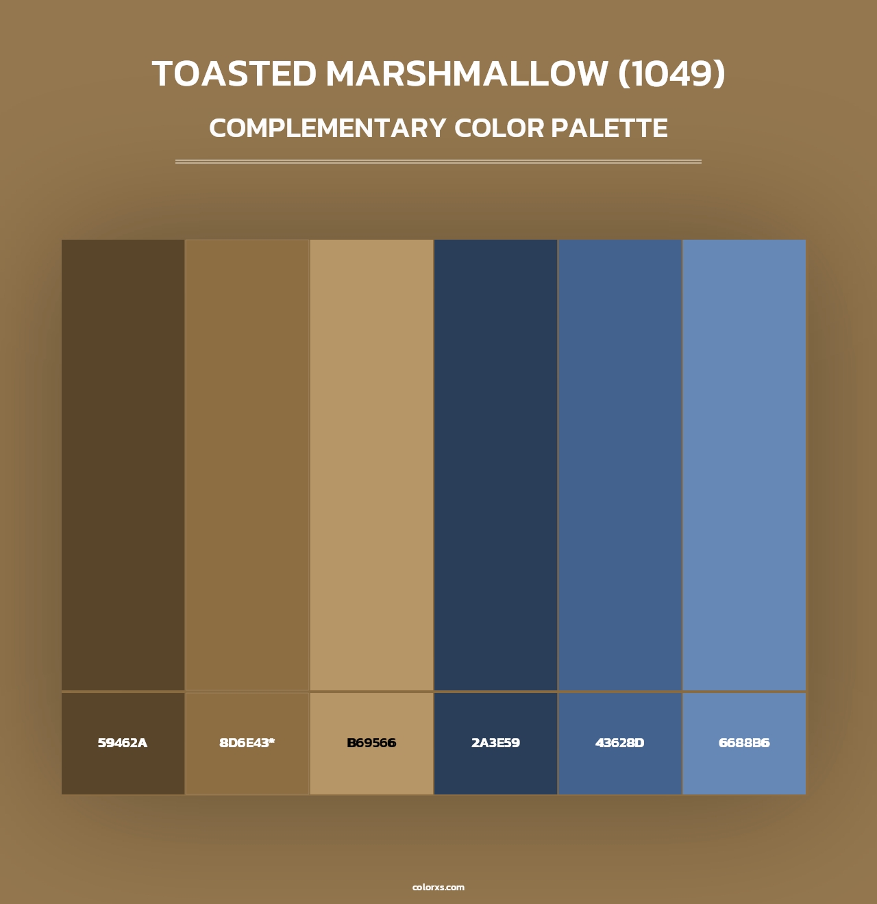 Toasted Marshmallow (1049) - Complementary Color Palette