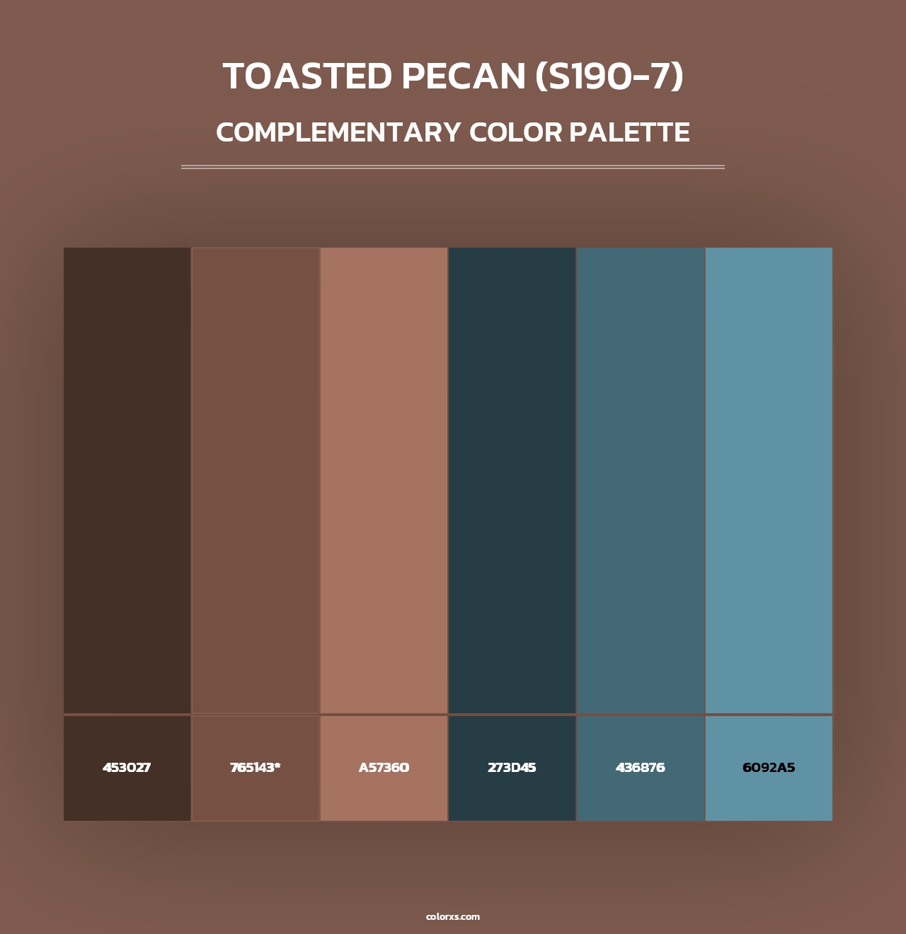 Toasted Pecan (S190-7) - Complementary Color Palette