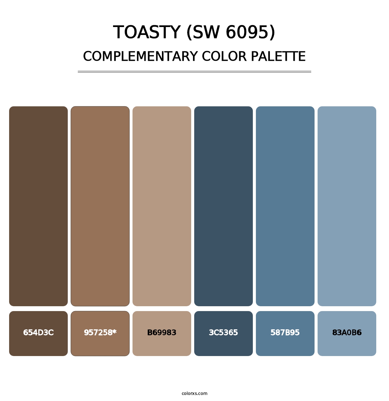 Toasty (SW 6095) - Complementary Color Palette
