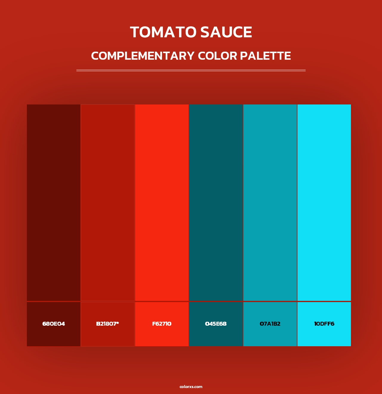 Tomato Sauce - Complementary Color Palette