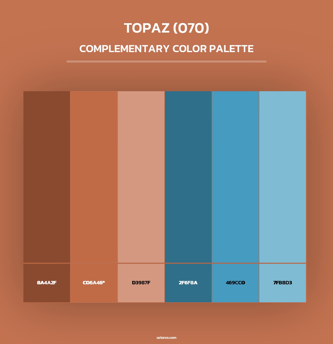 Topaz (070) - Complementary Color Palette