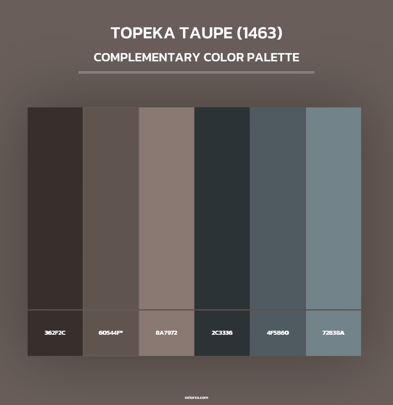 Topeka Taupe (1463) - Complementary Color Palette