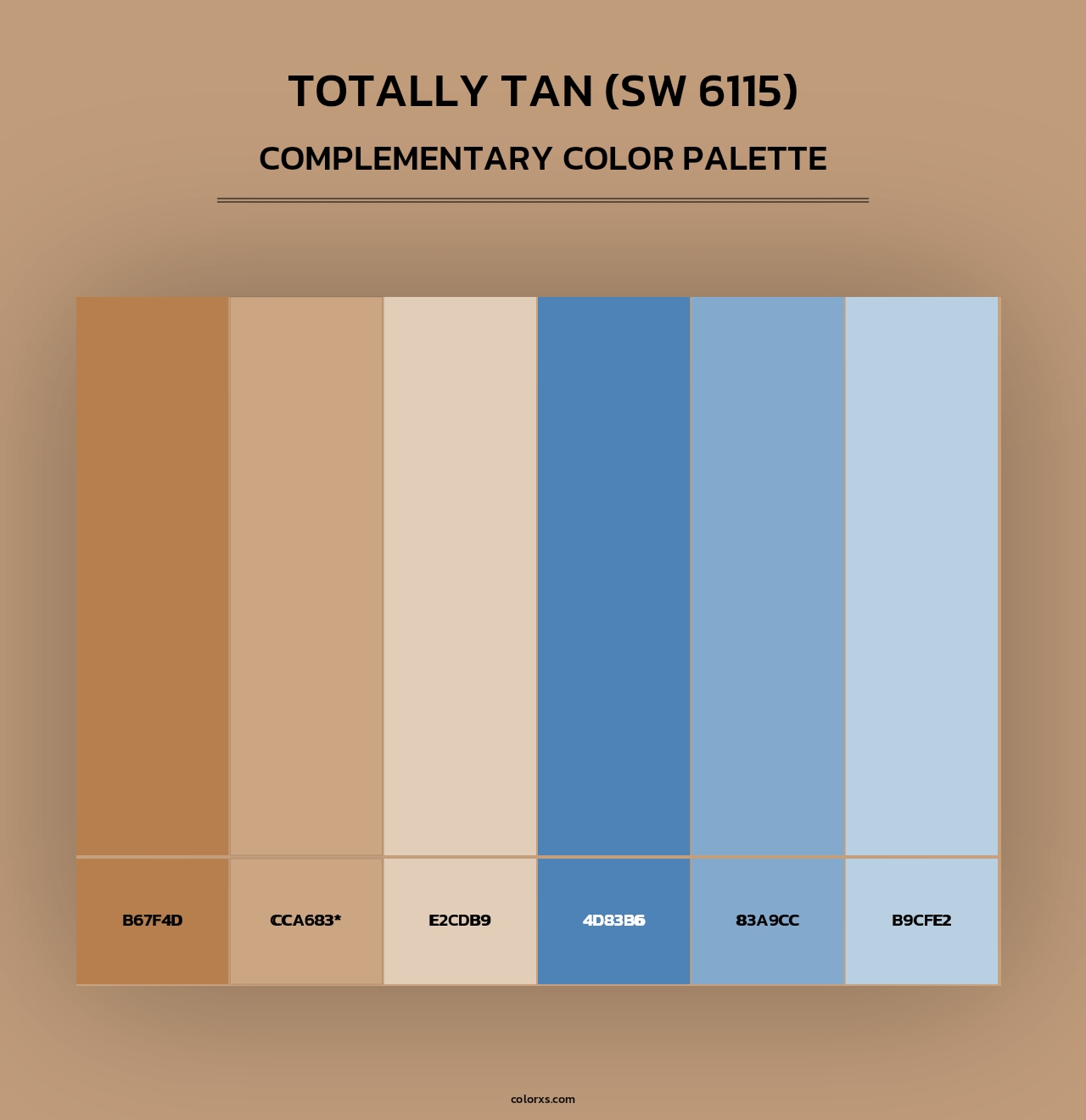 Totally Tan (SW 6115) - Complementary Color Palette
