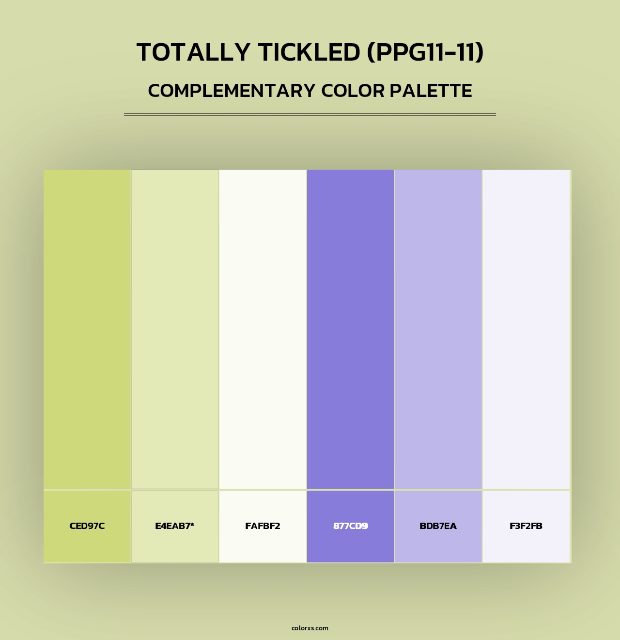 Totally Tickled (PPG11-11) - Complementary Color Palette