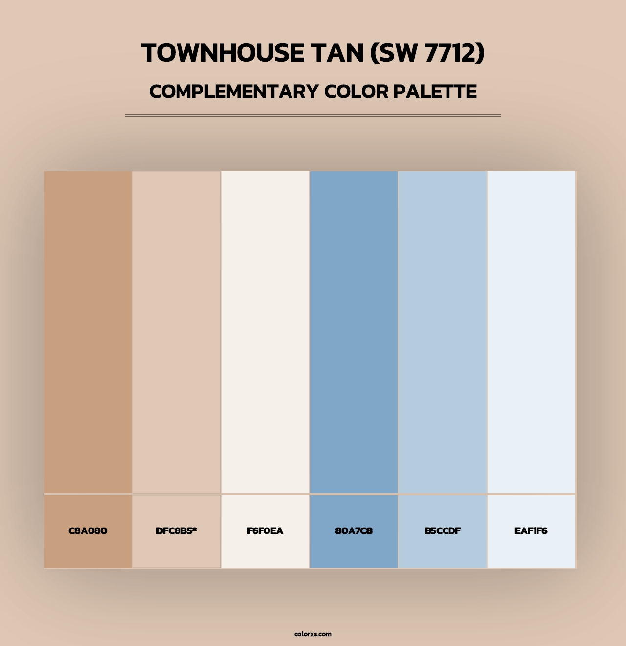 Townhouse Tan (SW 7712) - Complementary Color Palette