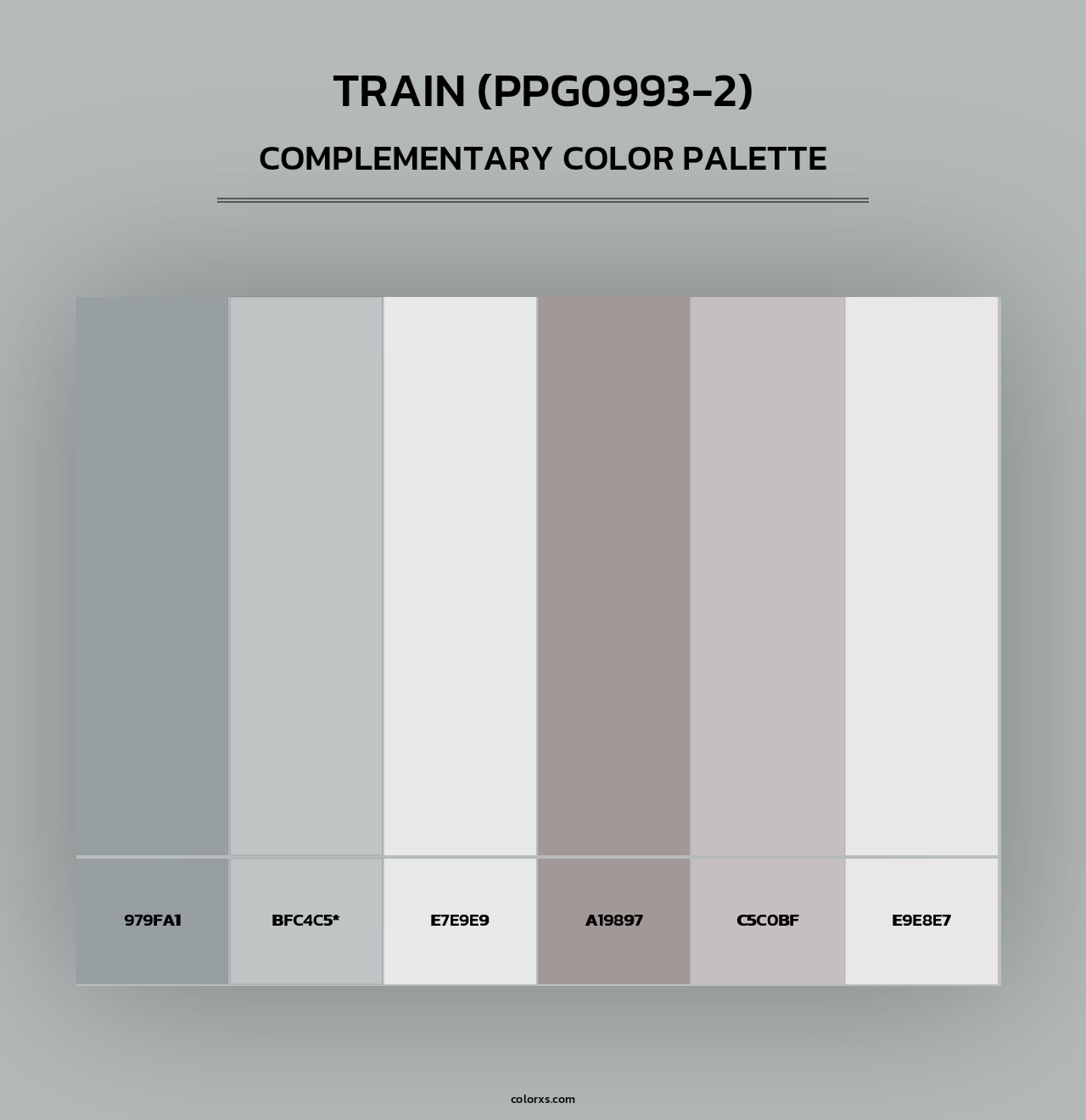Train (PPG0993-2) - Complementary Color Palette