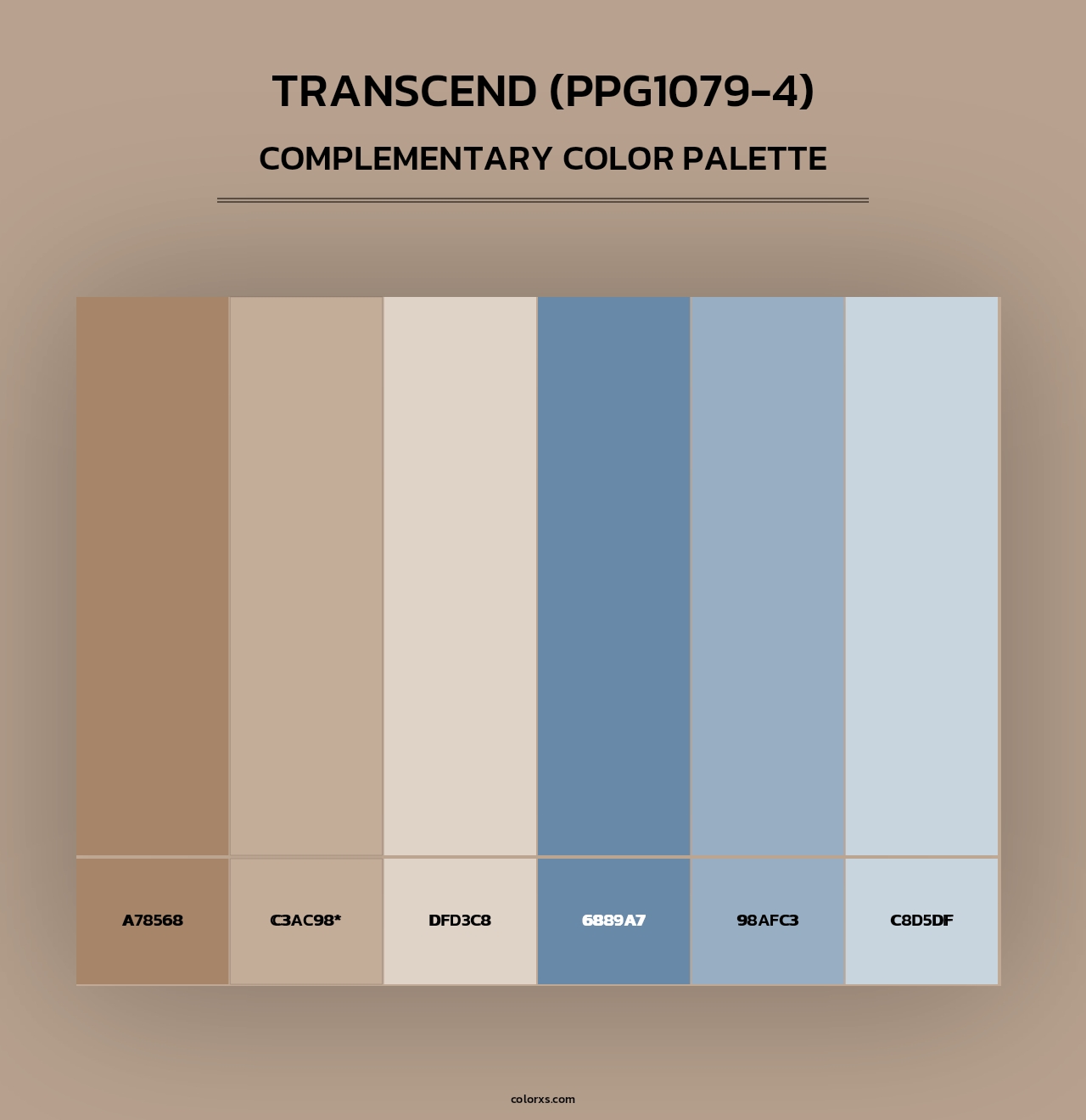 Transcend (PPG1079-4) - Complementary Color Palette