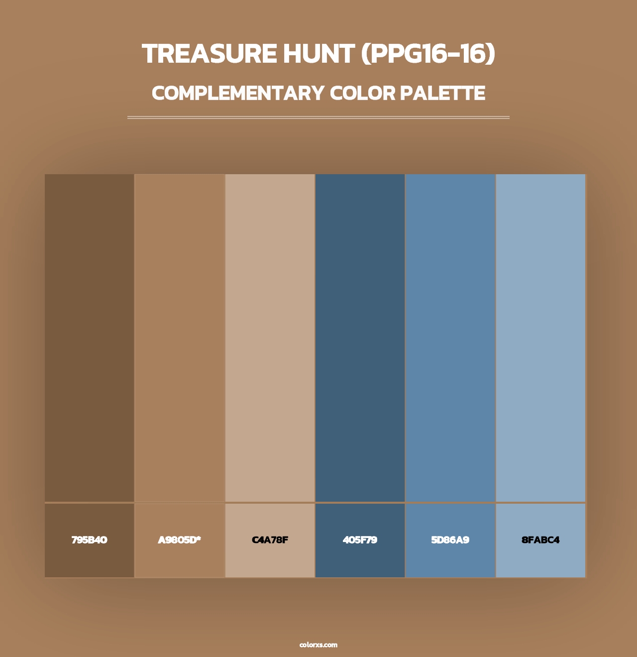 Treasure Hunt (PPG16-16) - Complementary Color Palette