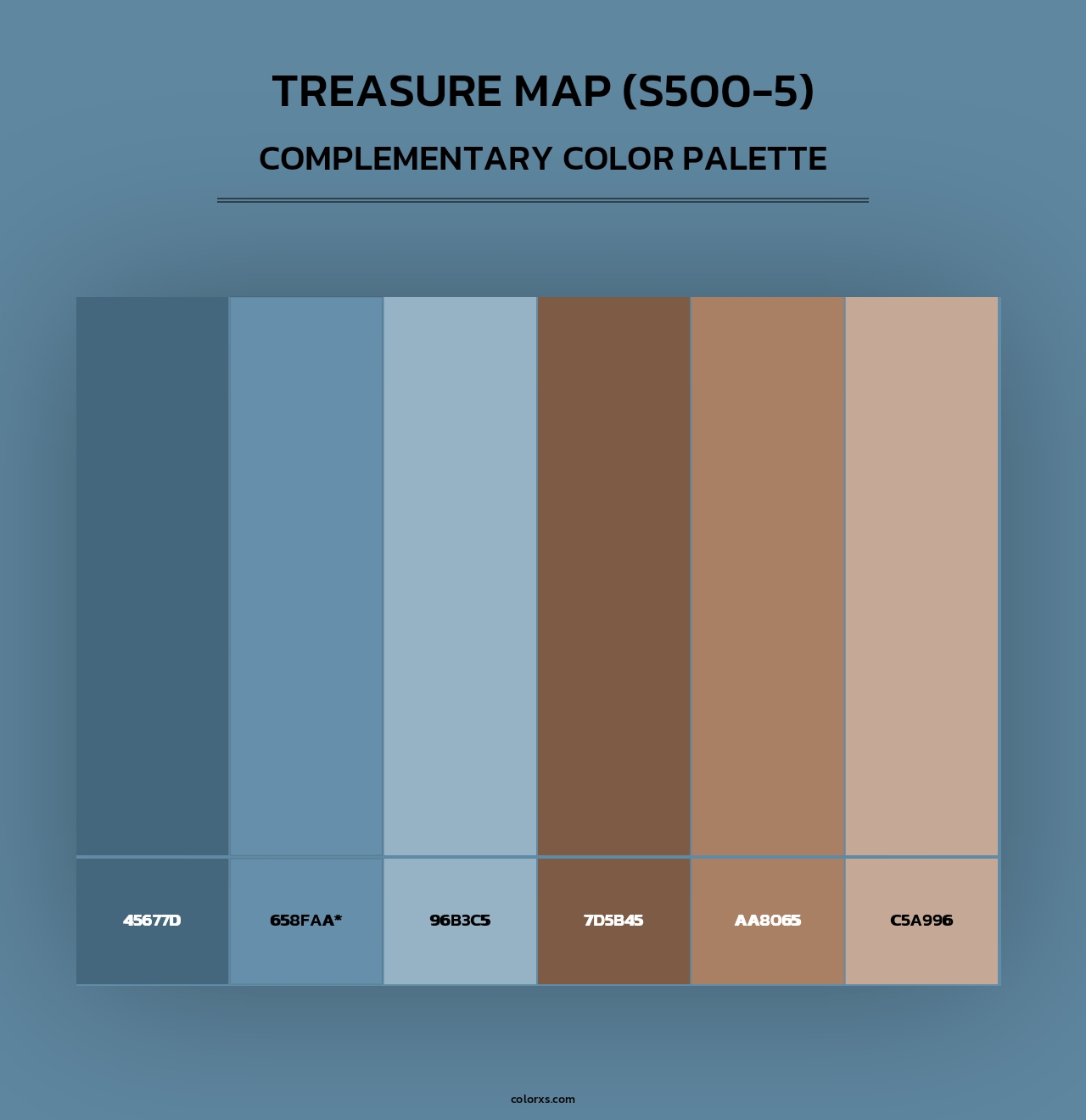 Treasure Map (S500-5) - Complementary Color Palette